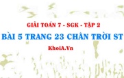 Bài 5 trang 23 Toán 7 Chân trời sáng tạo Tập 2